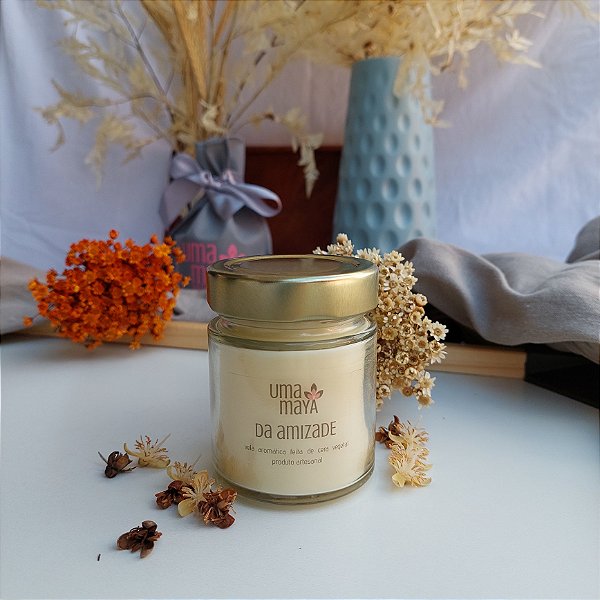 Vela Perfumada da Amizade 100g, aromas UMA MAYA