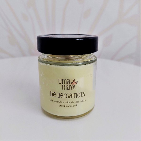 Vela Uma Maya de Bergamota 100g wood