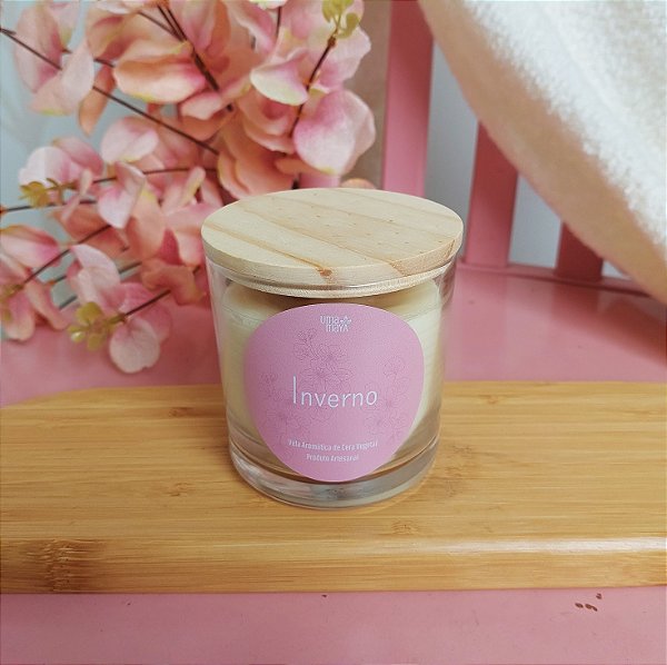 Vela Uma Maya de Inverno 180g FLOWERS pavio de algodão