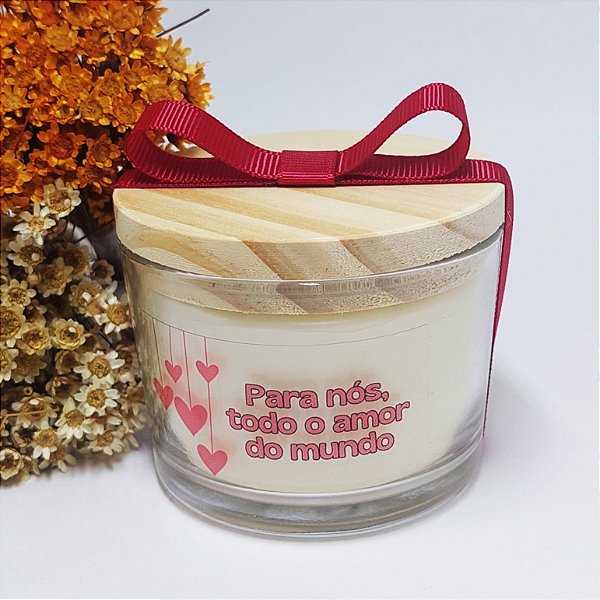 Vela aromática ROMÂNTICA, cera vegetal, 110g - UMA MAYA