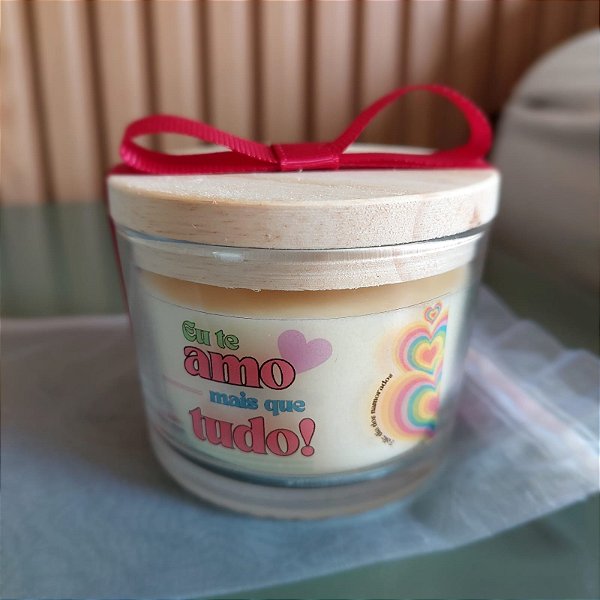 Vela aromática ROMÂNTICA, cera vegetal, 110g - UMA MAYA