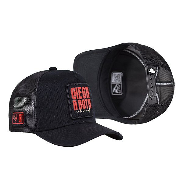 Boné Trucker Made in Mato Chega a Bota Preto