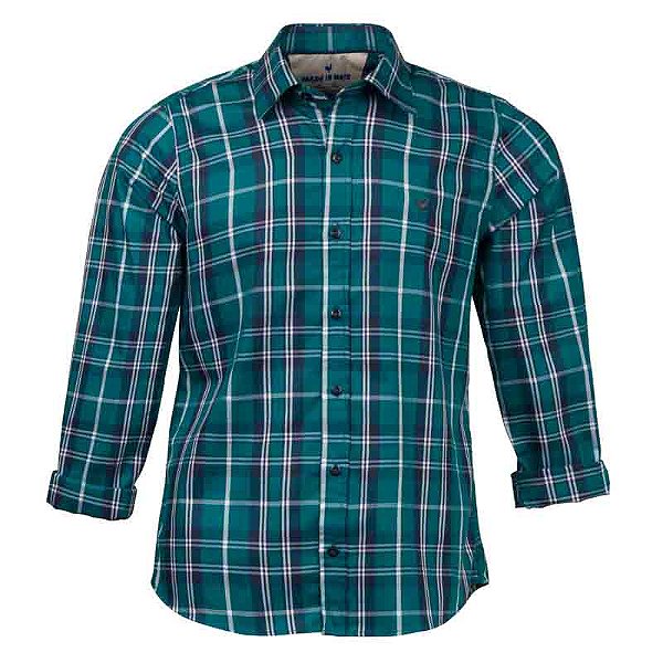 Camisa Masculina Xadrez Manga Longa Made in Mato Marinho