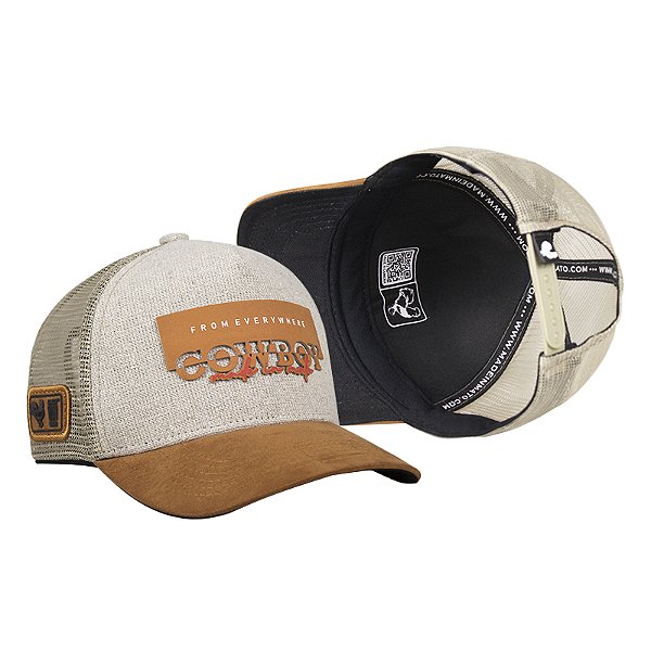 Boné Trucker Made in Mato Cowboy from Everywhere Bege