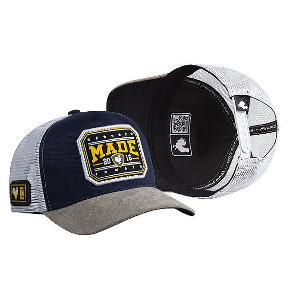 Boné Trucker Made in Mato Bagde Marinho