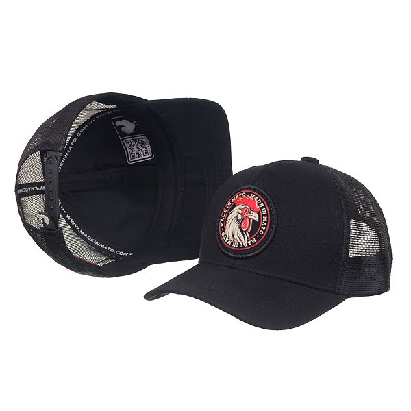 Boné Country Made in Mato High Galo Side Preto