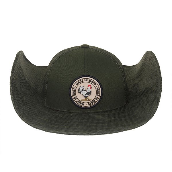 Boné Cap Hat Made in Mato Country Patch Redondo Musgo