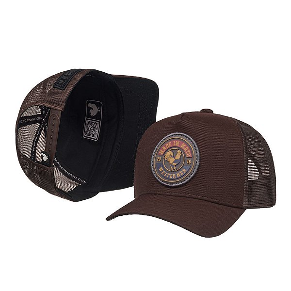 Boné Trucker Made in Mato Westerner Brown