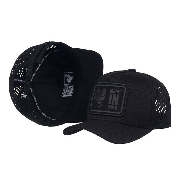 Boné América Made in Mato Logo Laser Black