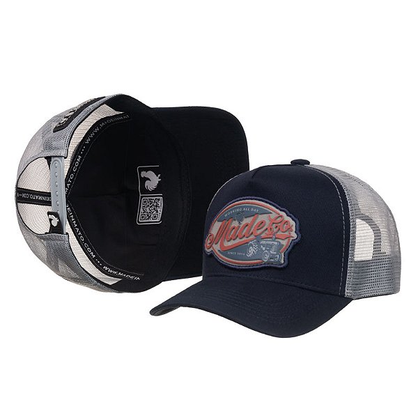 Boné Trucker Made in Mato Farm Blue