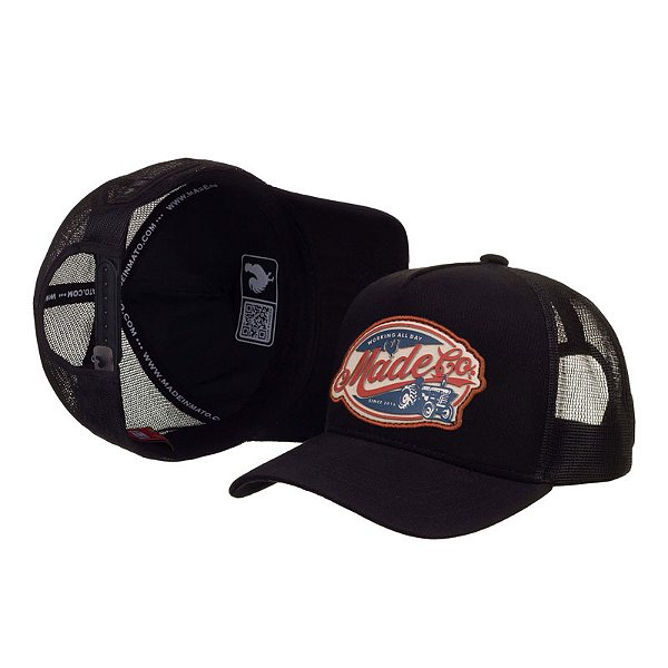 Boné Trucker Made in Mato Farm Black