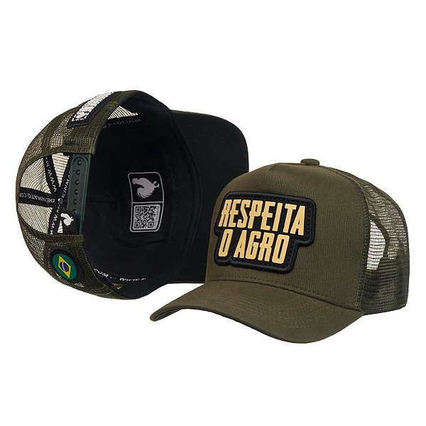 Boné Trucker Made in Mato Respeita o Agro Green