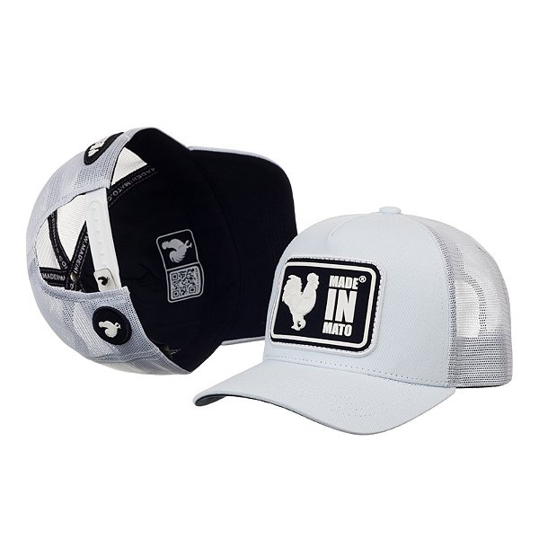 Boné Trucker Made in Mato Logo White