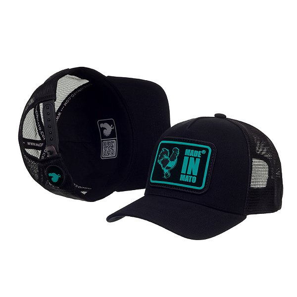 Boné Trucker Made in Mato Black Green