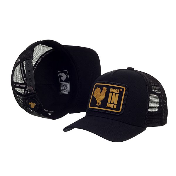 Boné Trucker Made in Mato Logo Gold