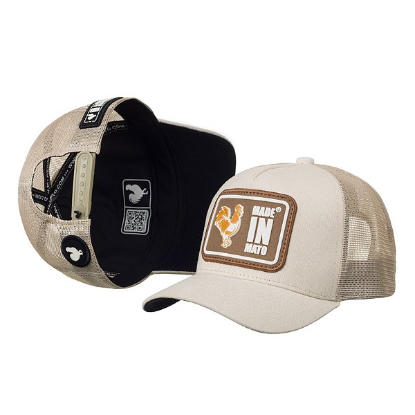Boné Trucker Made in Mato Emblem Gold