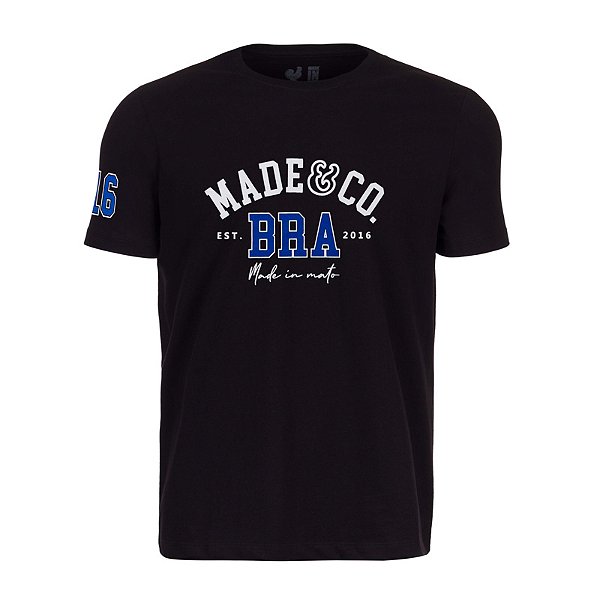 Camiseta Estampada Masculina Made in Mato Preto