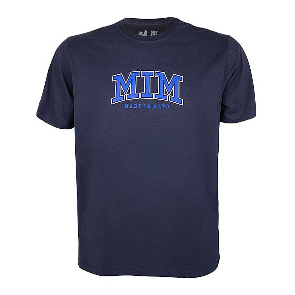 Camiseta Estampada Masculina Made in Mato College Marinho