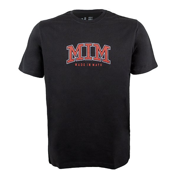 Camiseta Estampada Masculina Made in Mato College Preta