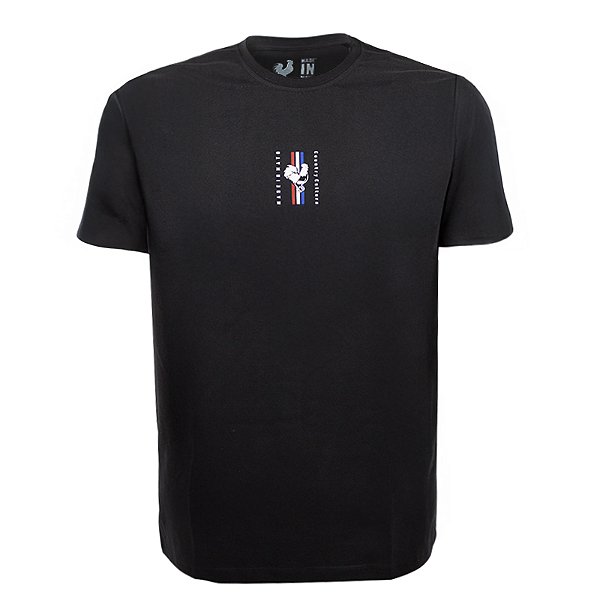 Camiseta Estampada Masculina Made in Mato American Preta