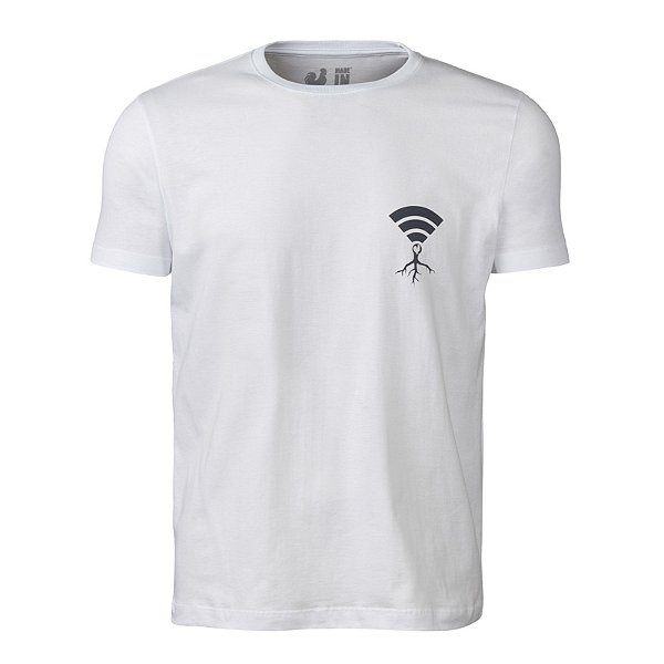 Camiseta Estampada Masculina Made in Mato Native Trees Branca
