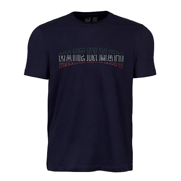 Camiseta Estampada Masculina Made in Mato Scan Marinho