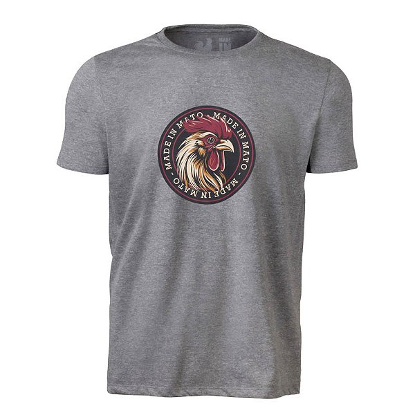 Camiseta Estampada Masculina Galo Side Mescla
