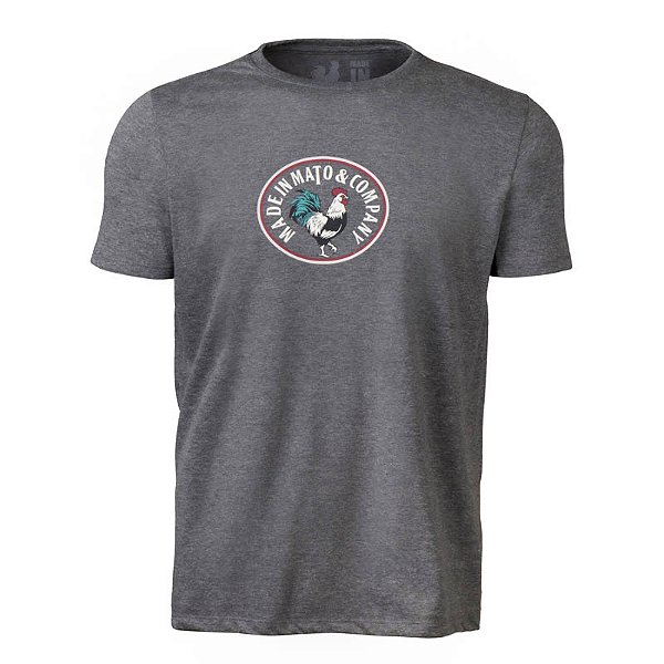 Camiseta Masculina Estampada Mescla Vintage Oval