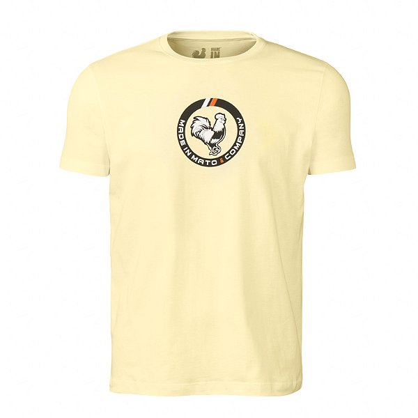 Camiseta Estampada Masculina Amarela Circle Company