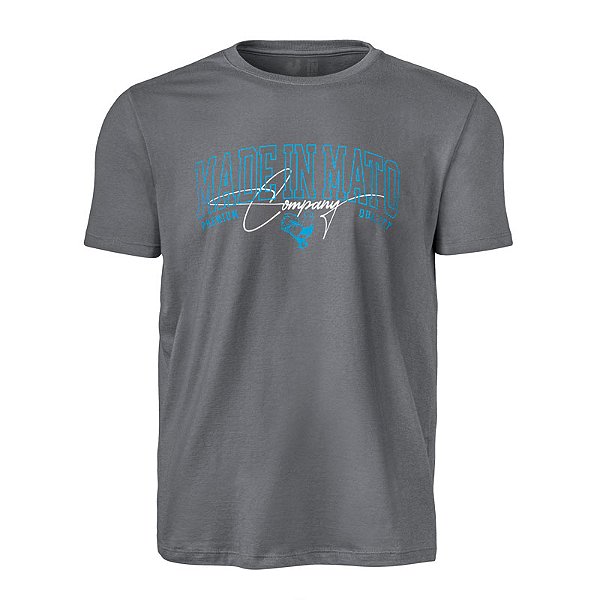 Camiseta Estampada Masculina Company Rúbrica Mescla