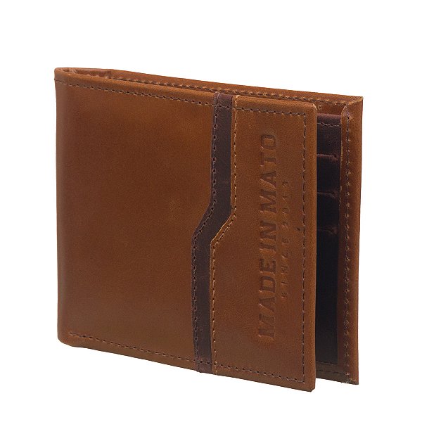Carteira de Couro Made in Mato Dallas Camel