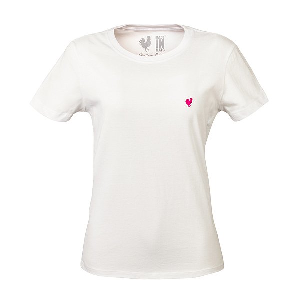 Camiseta Básica Feminina Made in Mato Off White