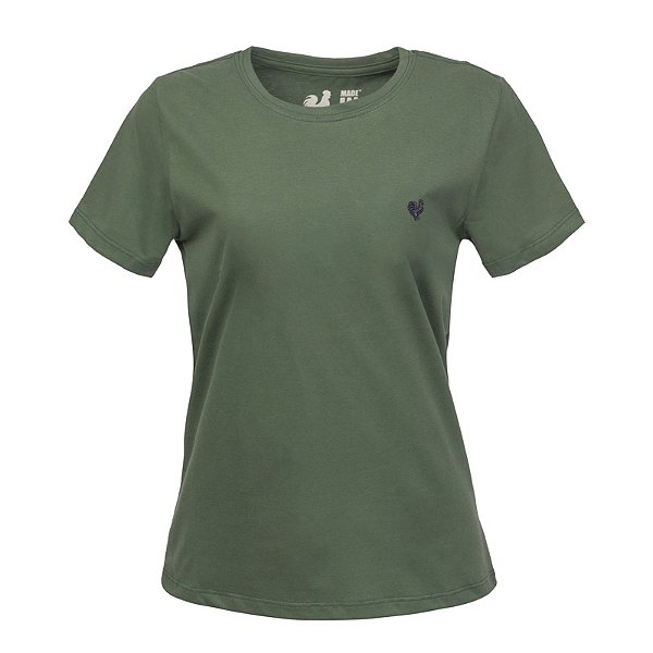 Camiseta Básica Feminina Made in Mato Musgo