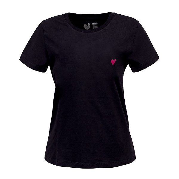 Camiseta Básica Feminina Made in Mato Preta