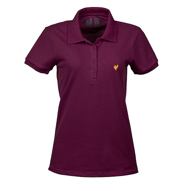 Polo Feminina Made in Mato Bordô