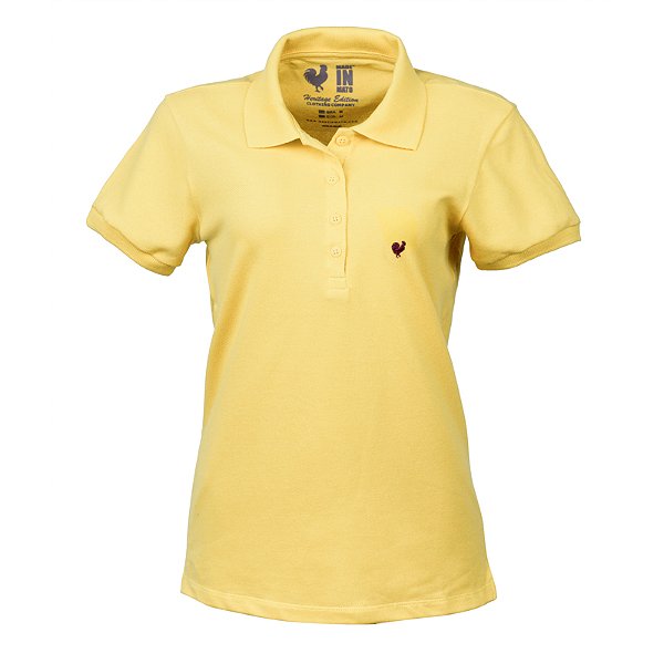 Polo Feminina Made in Mato Amarela Clara