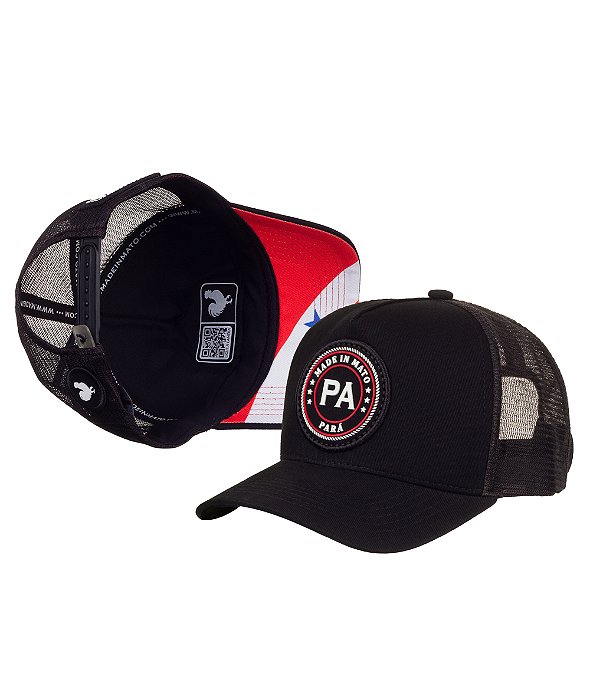 Boné Trucker Made in Mato Estado PA Preto