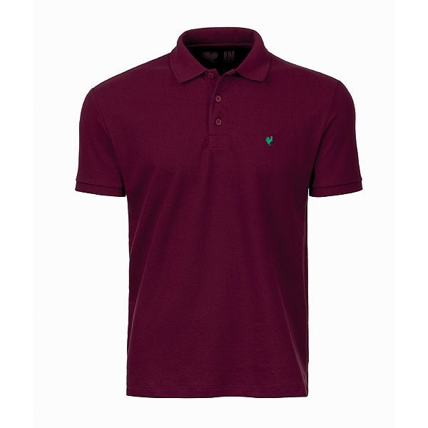Polo Premium Masculina Made in Mato Bordo