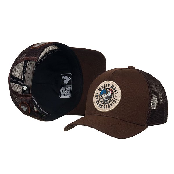 Boné Trucker Made in Mato Mund Brown Big