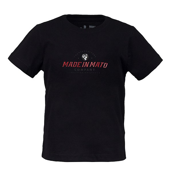 Camiseta Estampada Infantil Made Company Preto