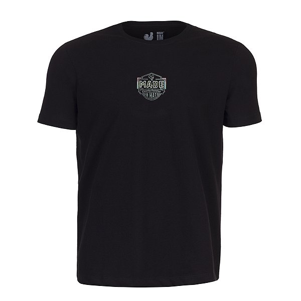 Camiseta Estampada Masculina Made in Mato Cranky Rooster Preto