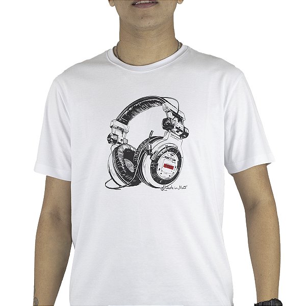 Camiseta Estampada Masculina Made in Mato Branco Piunti Fone