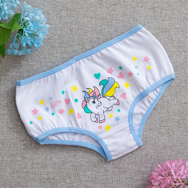 Calcinha De Algodão Infantil Unicórnio - 73