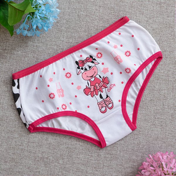Calcinha De Algodão Infantil Vaquinha - 74