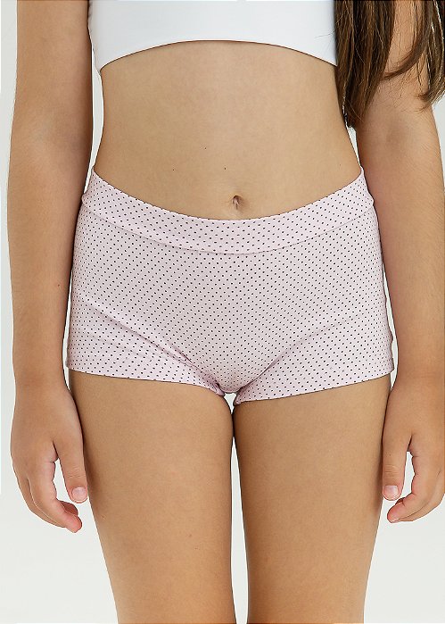 Calcinha de Algodão Boxer Infantil - 57