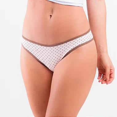 Calcinha de Algodão Tanga Delicatta Estampada  Sortida - 04
