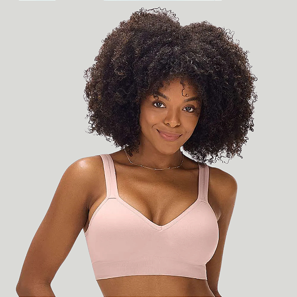 Sutiã Comfort Duplo Alças Largas Reguláveis C/Bojo S/Costura ZR0303-012