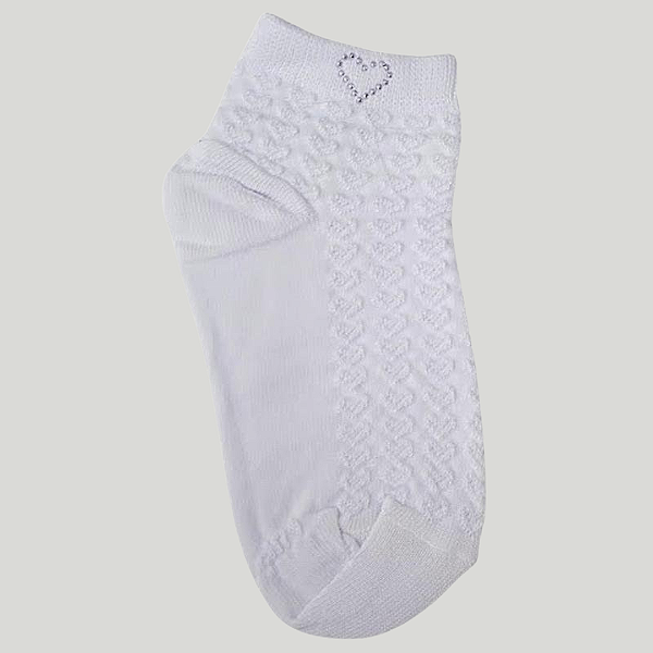 Meia Coração Com Strass Lupo Kids 02685
