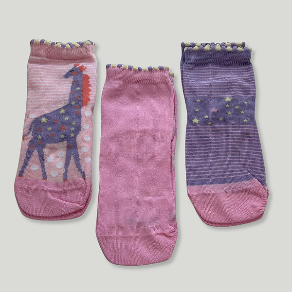 Kit Meia 3 Pares Kids Girafa 02680