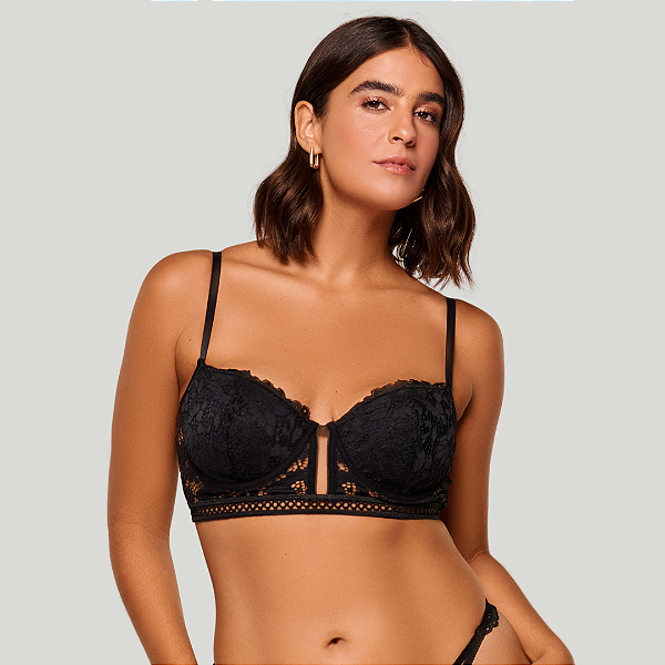 Sutiã Liebe Cropped em Renda Handlace 603567